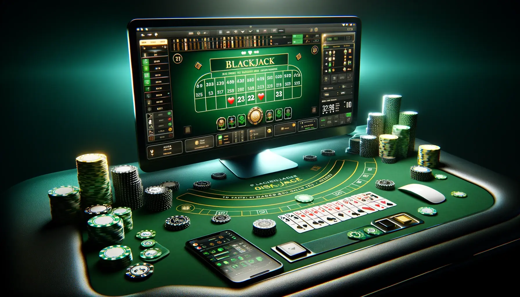Spela casino blackjackbord